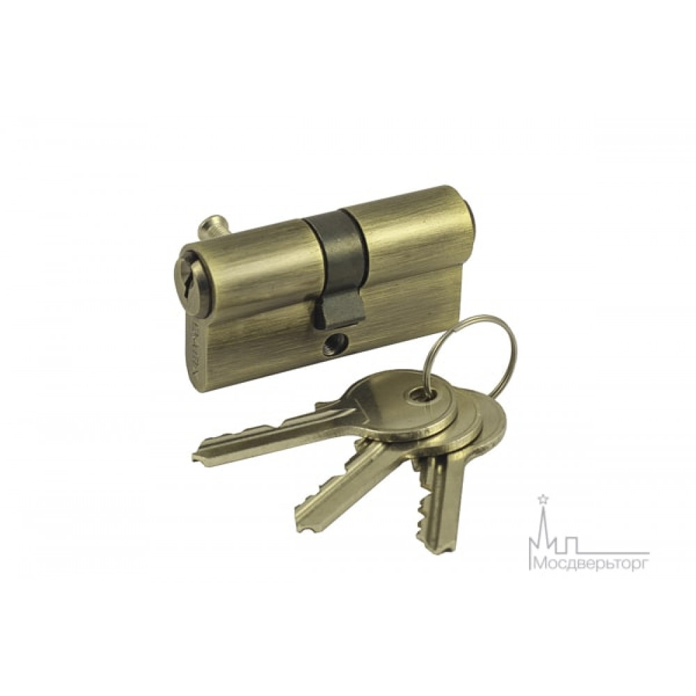 Цилиндр ключ-ключ V60-5 AB бронза