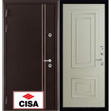Дверь входная металлическая Норд (терморазрыв) панель 62002 серена светло серая замки Cisa с перекодировкой