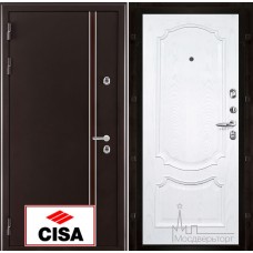 Дверь входная металлическая Норд (терморазрыв) панель Монако ясень жемчуг замки Cisa с перекодировкой