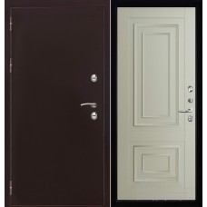 Дверь входная металлическая Термо-3 медный антик панель 62002 серена светло-серый