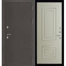 Дверь входная металлическая Термо-3 темное серебро панель 62002 серена светло-серый
