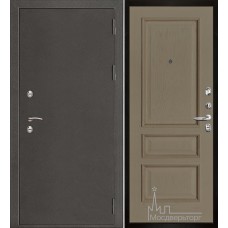 Дверь входная металлическая Термо-3 темное серебро панель Вена нефрит тон 2 натуральный шпон