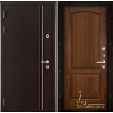 Дверь входная металлическая Норд (терморазрыв) панель Фоборг античный орех 