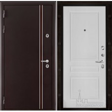 Дверь входная металлическая Норд (терморазрыв) панель Турин эмаль белая